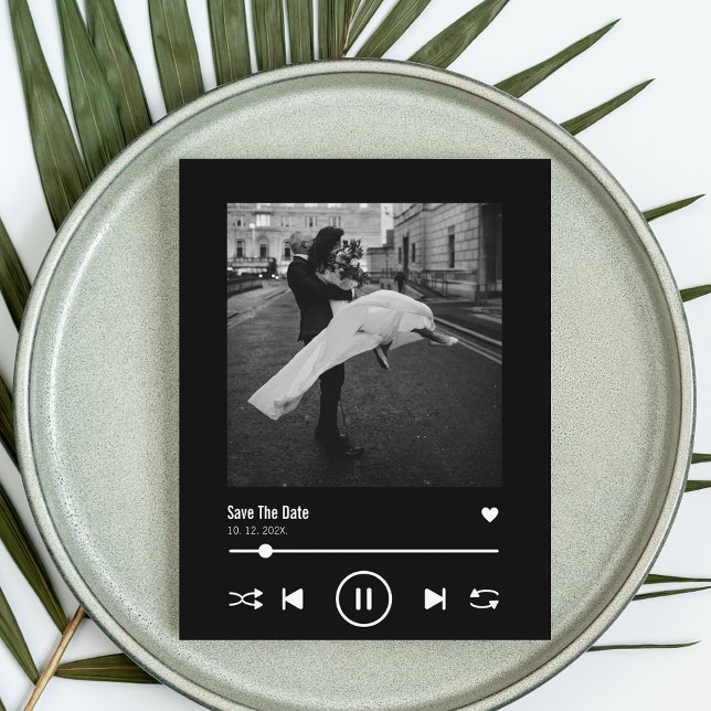 Unique Album Cover Music Song Viral Save the Date  Postcard (Creator Uploaded)