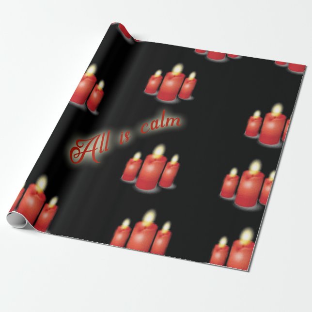 Unique All is Calm Wrapping Paper (Unrolled)