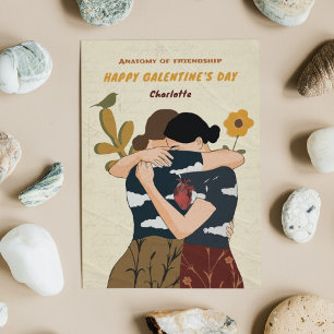 Unique Anatomy Of Friendship Galentine's Day Card