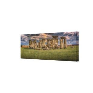 Unique Ancient Stonehenge Photo Canvas Print