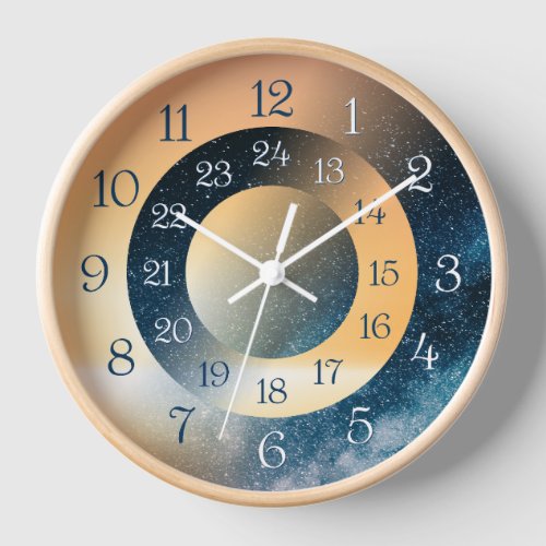 Unique and Attractive 24 Hours Clock