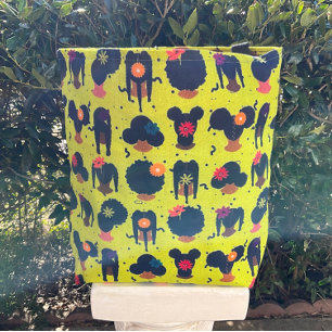 Unique and Beautiful Black Hair Tote Bag