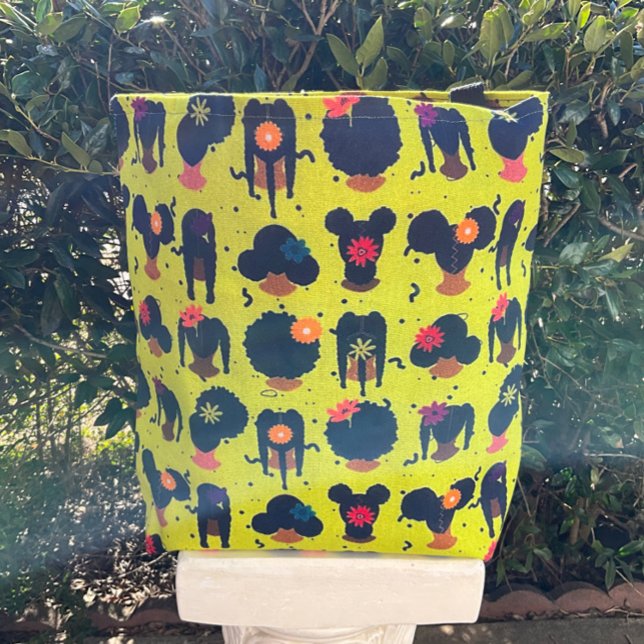 Unique and Beautiful Black Hair Tote Bag (Creator Uploaded)