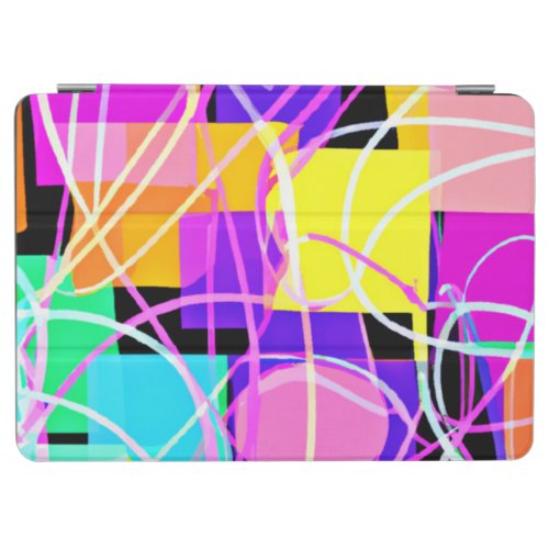 Unique And Colorful Neon Patterns Art iPad Air Cover