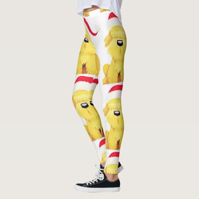 UNIQUE AND COOL *CHRISTMAS PUPS* LEGGINGS (Left)