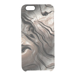 Unique and Cool Stone Marble Pattern Clear iPhone 6/6S Case