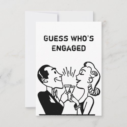 Unique and funny engagement announcement