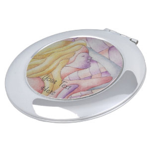 unique and original vintage style compact mirror