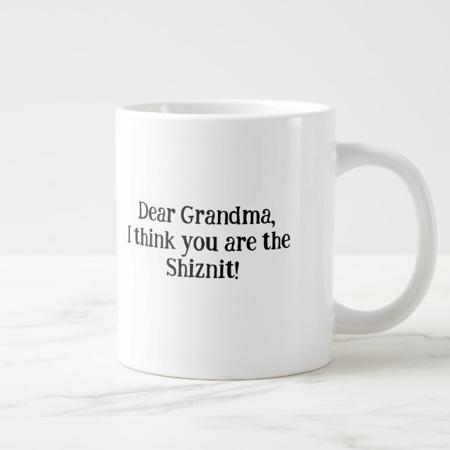 Unique and Perfect gift for Grandma! Giant Coffee Mug (Right)