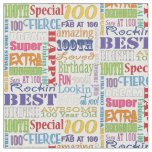Unique And Special 100th Birthday Party Gifts Fabric