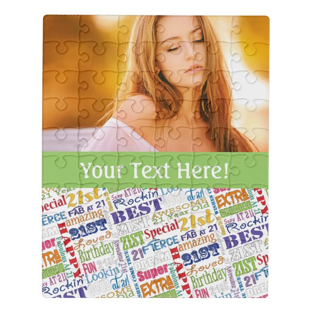 Unique And Special 21st Birthday Party Gifts Jigsaw Puzzle (Puzzle Vertical)