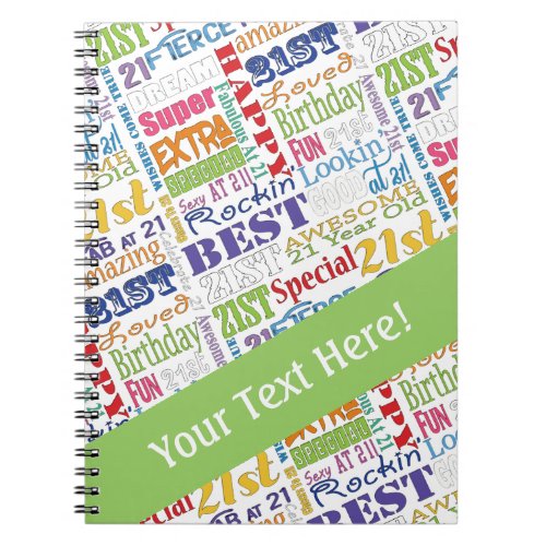 Unique And Special 21st Birthday Party Gifts Notebook