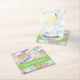Unique And Special 21st Birthday Party Gifts Square Paper Coaster