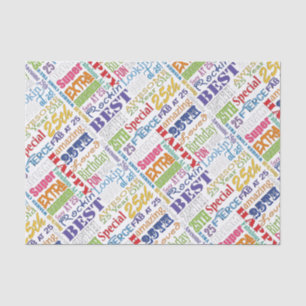 Unique And Special 25th Birthday Party Gifts Tissue Paper