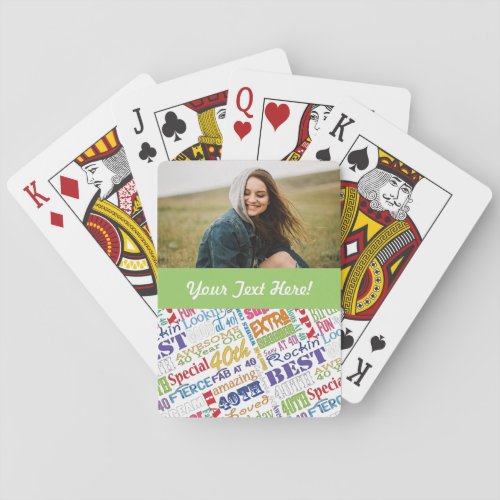 Unique And Special 40th Birthday Party Gifts Playing Cards
