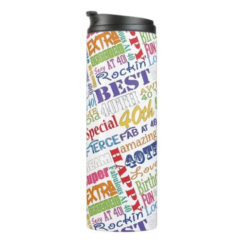 Unique And Special 40th Birthday Party Gifts Thermal Tumbler