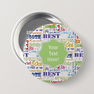 Unique And Special 50th Birthday Party Gifts Button
