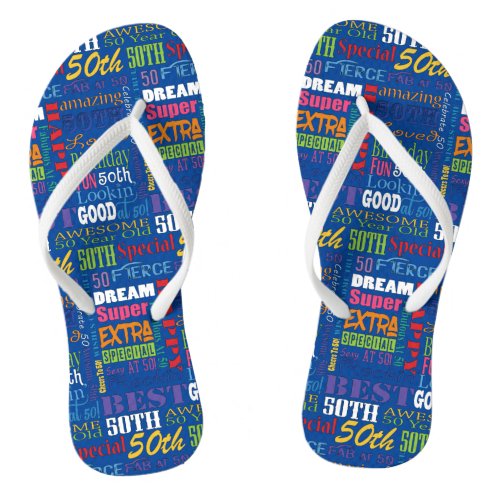 Unique And Special 50th Birthday Party Gifts Flip Flops