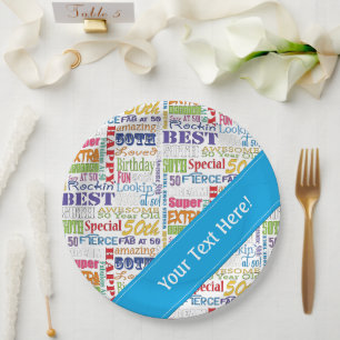 Unique And Special 50th Birthday Party Gifts Paper Plates