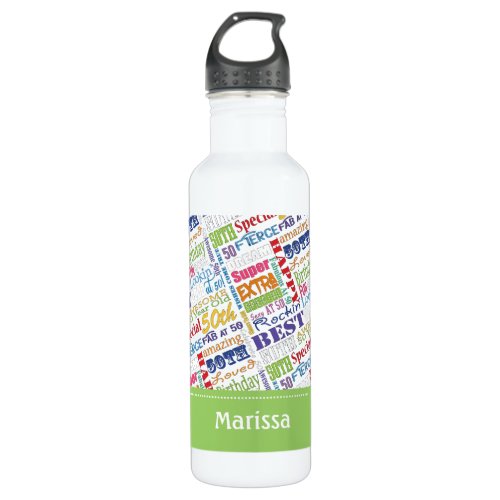 Unique And Special 50th Birthday Party Gifts Stainless Steel Water Bottle