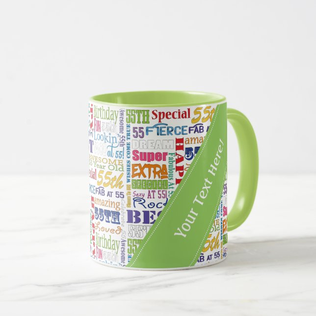 Unique And Special 55th Birthday Party Gifts Mug (Front Right)