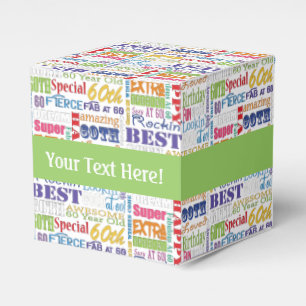Unique And Special 60th Birthday Party Gifts Favor Boxes
