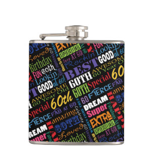 Unique And Special 60th Birthday Party Gifts Flask