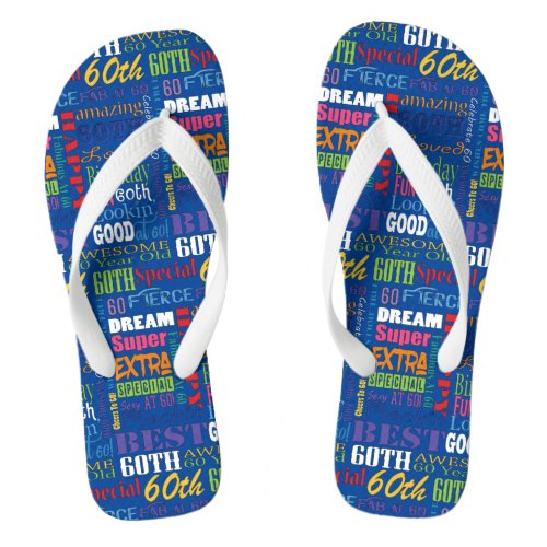 Unique And Special 60th Birthday Party Gifts Flip Flops