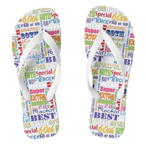 Unique And Special 60th Birthday Party Gifts Flip Flops