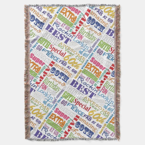 Unique And Special 60th Birthday Party Gifts Throw Blanket