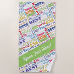 Unique And Special 65th Birthday Party Gifts Beach Towel