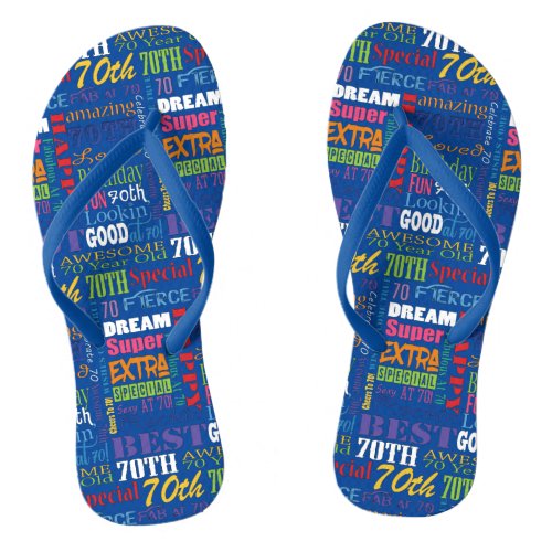 Unique And Special 70th Birthday Party Gifts Flip Flops