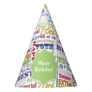 Unique And Special 70th Birthday Party Gifts Hat