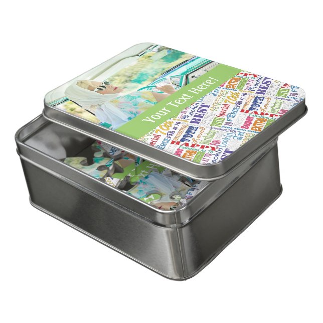 Unique And Special 70th Birthday Party Gifts Jigsaw Puzzle (Lid Open)