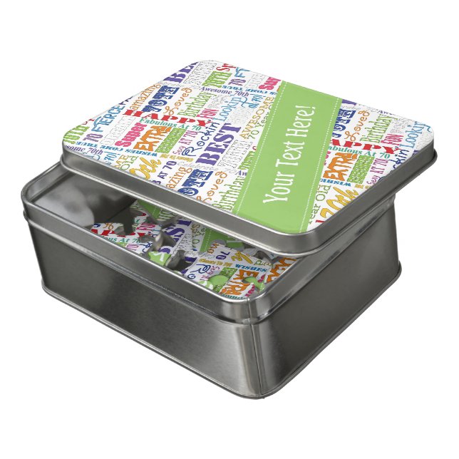 Unique And Special 70th Birthday Party Gifts Jigsaw Puzzle (Lid Open)