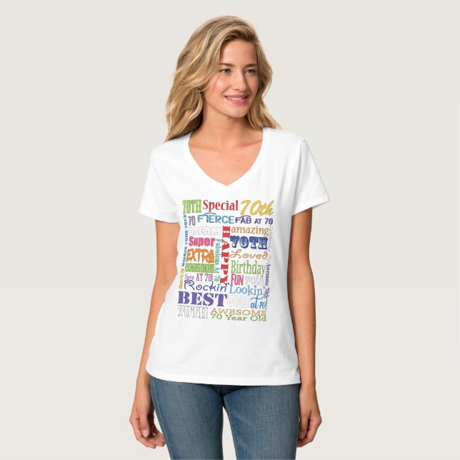 Unique And Special 70th Birthday Party Gifts T-Shirt (Front Full)