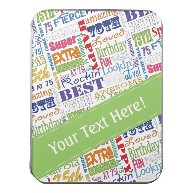 Unique And Special 75th Birthday Party Gifts Jigsaw Puzzle (Lid Vertical)