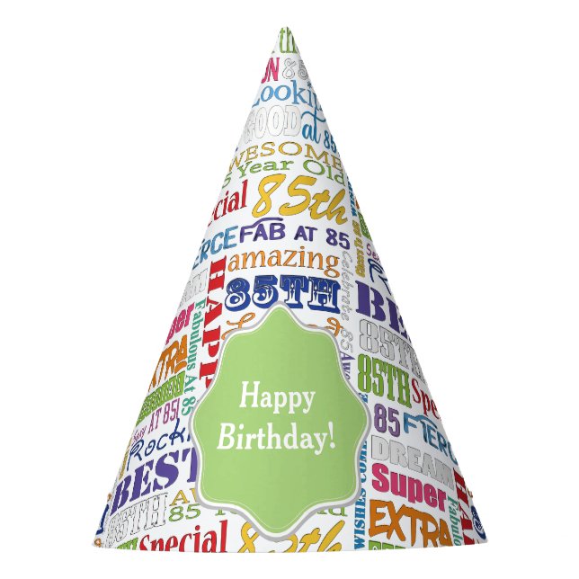 Unique And Special 85th Birthday Party Gifts Hat (Front)