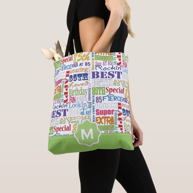 Unique And Special 85th Birthday Party Gifts Tote Bag (Close Up)