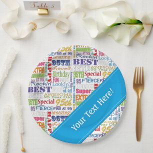 Unique And Special 95th Birthday Party Gifts Paper Plates