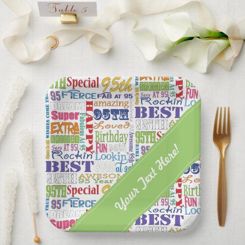 Unique And Special 95th Birthday Party Gifts Paper Plates
