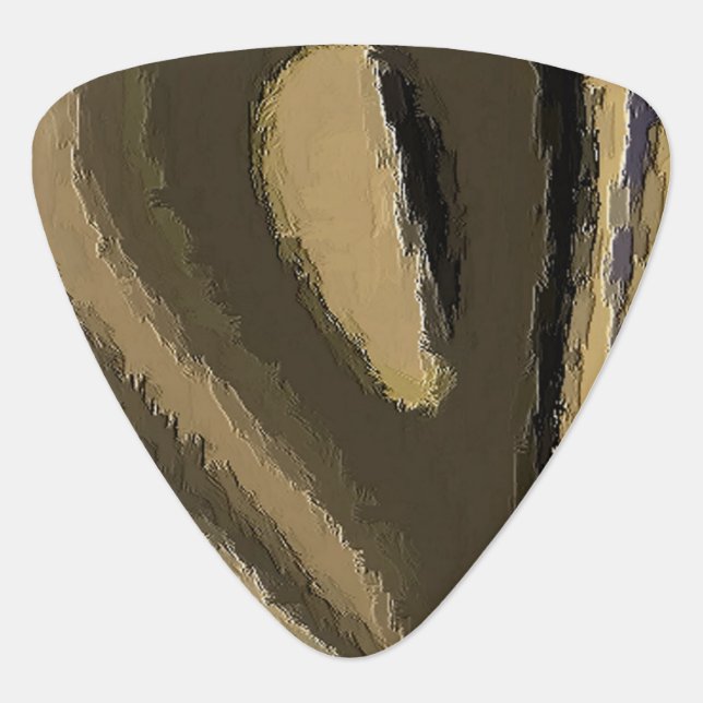 Unique and strange pattern guitar pick (Front)
