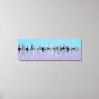 Unique and stylish sound wave music canvas. canvas print