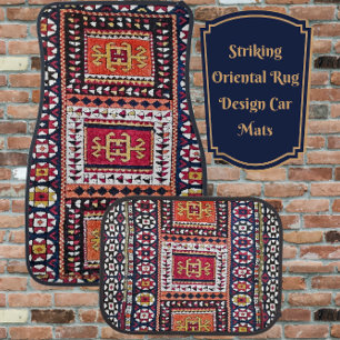Unique Antique Oriental Rug Design Car Floor Mats