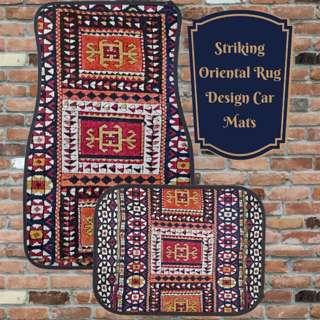 Unique Antique Oriental Rug Design Car Floor Mats (Creator Uploaded)