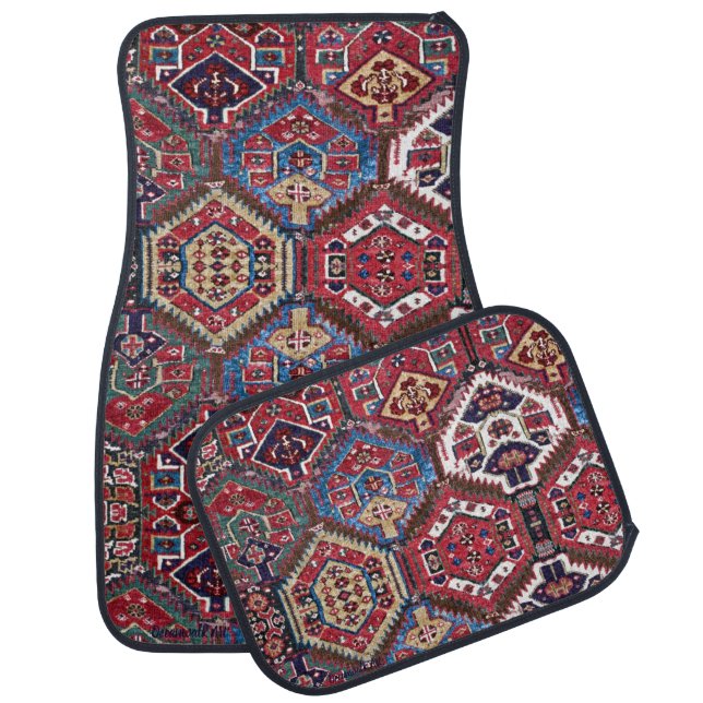 Unique antique Persian Oriental rug design (Set)