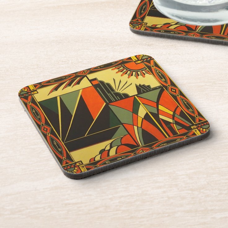 Unique Art Deco Coasters Zazzle