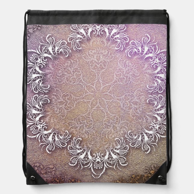 Unique art drawstring bag (Front)