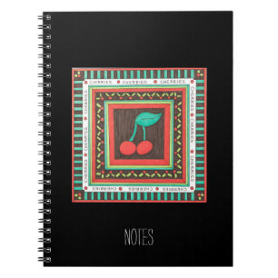 Unique Art Notebook-Cherries Notebook