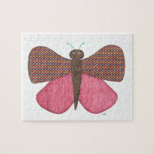 Unique Art Puzzle - Butterfly #5 - Erin Brie Art
